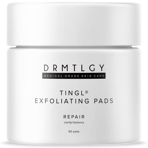 DRMTLGY Tingl Exfoliating Face & Body Pads 60 Count | AHA BHA - Product Imagery
