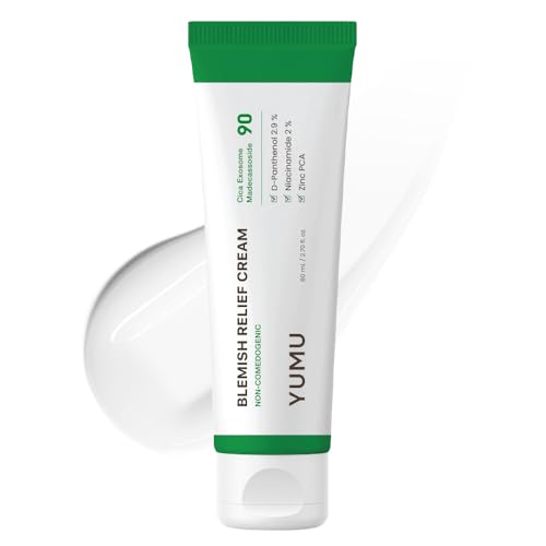 YUMU Cica Exosome Zinc Blemish Relief Cream, Face Moisturizer - Product Imagery