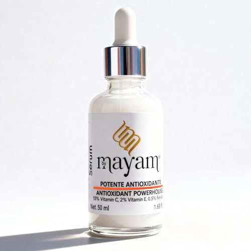 by mayam beauty Mayam Beauty Vitamin C Serum for Face, C+E FERUGLOW Brightening Face Serum with 15% Vitamin C, Vitamin E