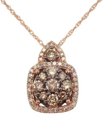 2 00 Ct Round Shape Brown White Diamond Cluster Women s - Premium Selection Official Imagery - 1