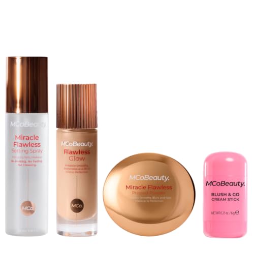 MCoBeauty Setting Spray, Powder, Glow Filter & Blush Set - Hot Pink – neutral, Vegan