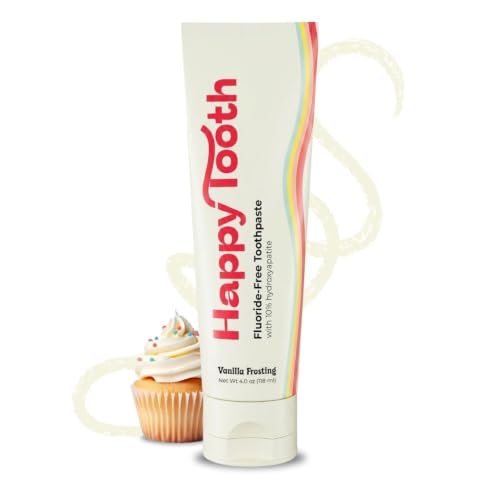 Hydroxyapatite Toothpaste, Whitening, Fluoride Free, Vanilla - Product Imagery