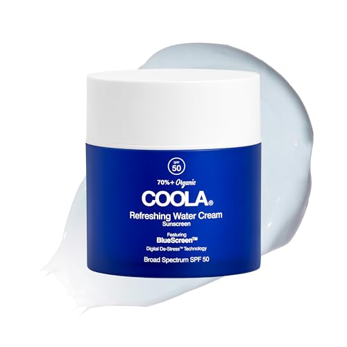 COOLA Refreshing Water Cream SPF 50, Hydrating Face Sunscreen, 1.5 oz – Unscented
