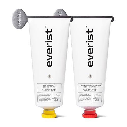 Everist Haircare Essentials Duo, Shampoo & Deep Conditioning Concentrates – Silicone Free, Signature Essential Oil Blend
