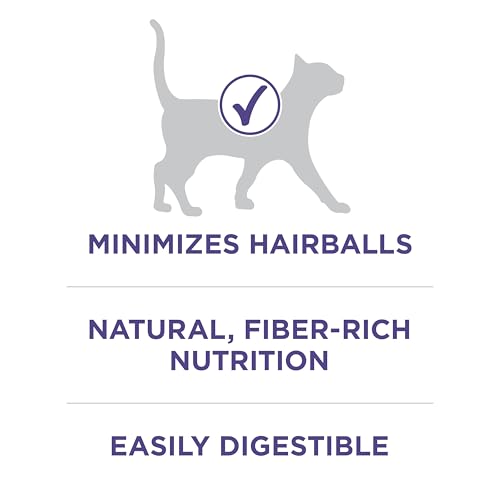 Purina ONE Natural Hairball Control Dry Cat Food, 7 lb Bag - Product Imagery