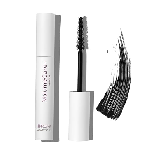 Rumi Cosmetiques VolumeCare+ Mascara for Older Women, Natural Black – Black