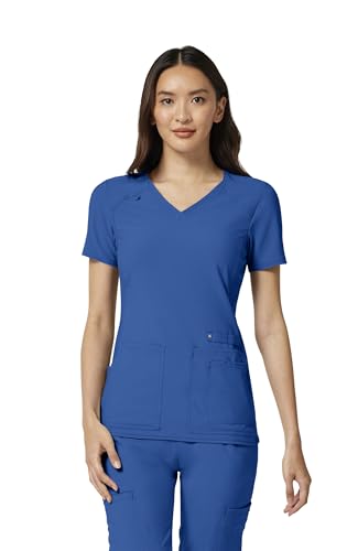 Cherokee Women's Medical Scrub Top Iflex V-Neck Knit Panel Top - Product Imagery