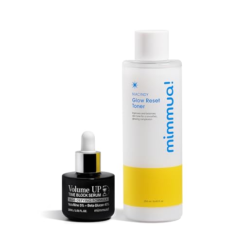 mimmua! NIACINDY Glow Reset Toner + Volume UP Serum Set for Daily Skincare