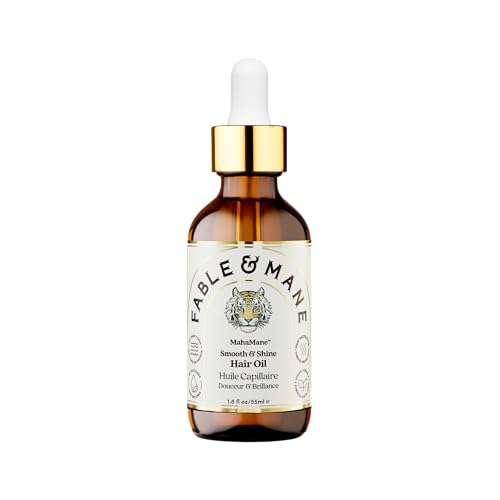 Fable & Mane Fable and Mane MahaMane Smooth & Shine Hair Serum - Protective Oil Treatment for Dry, Damaged Hair. 1.8FL o