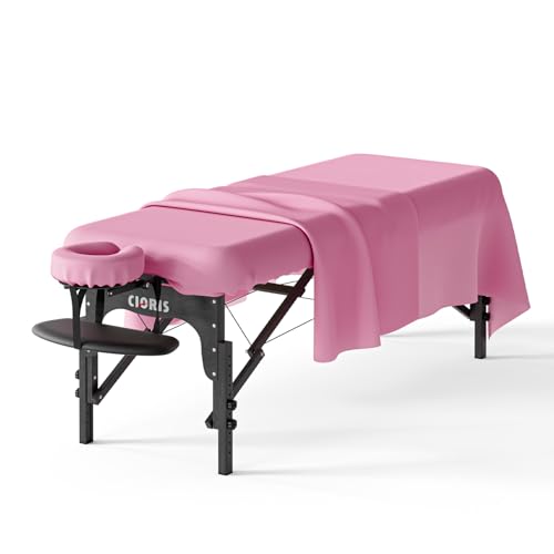CLORIS Universal 3-Piece Professional Massage Table Sheet Set - Product Imagery
