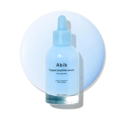 Abib Copper Peptide Serum Bouncing Drop – GHK-Cu Peptide, Argireline & Matrixyl Face Serum for Firm, Plum Skin Glow, Ela