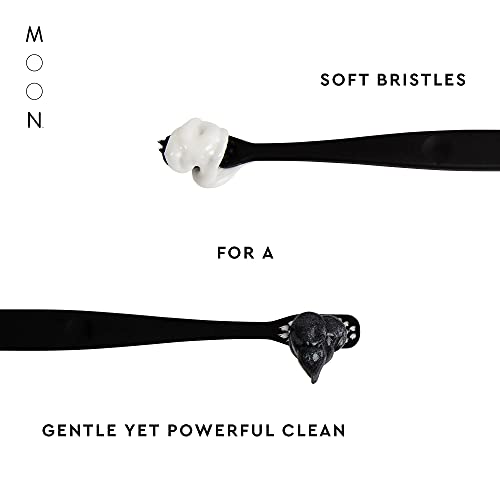 MOON Soft Bristle Toothbrush 2-Pack - Extra Soft Toothbrushes - Product Imagery