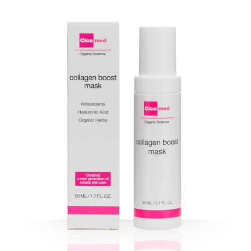 Cicamed Collagen Boost Mask – Leave-On Anti Aging Face Mask for Firming, Hydrating & Glowing Skin - with Hyaluronic Acid