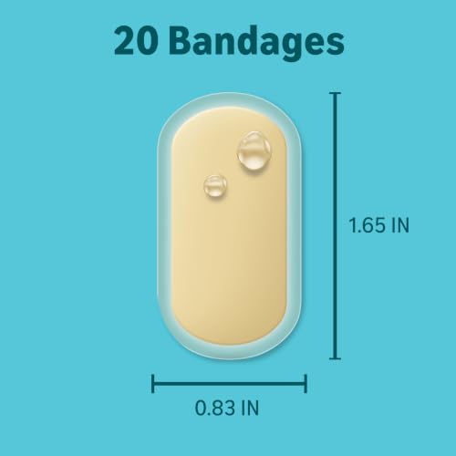 Amazon Basics Hydrocolloid Gel Bandages, Regular 20 Count - Product Imagery