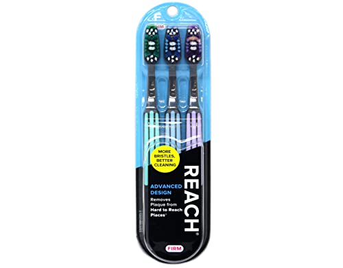 Reach Advanced Design Firm Toothbrushes, Colors May Vary, 3 - Product Imagery