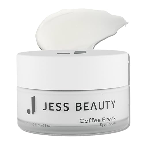 JESS BEAUTY | Coffee Break Eye Cream | 1% Caffeine for Puffiness, Dark Circles & Fine Lines | Deep Hydration Eye Cream w