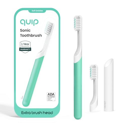 Quip Sonic Toothbrush for Adults with Timer - Includes Extra - Product Imagery