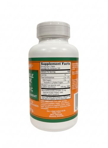 Trader Joe's Chewable Orange Flavored Vitamin C - Product Imagery