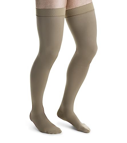 JOBST forMen Thigh High 20-30 mmHg Ribbed Dress Compression - Product Imagery