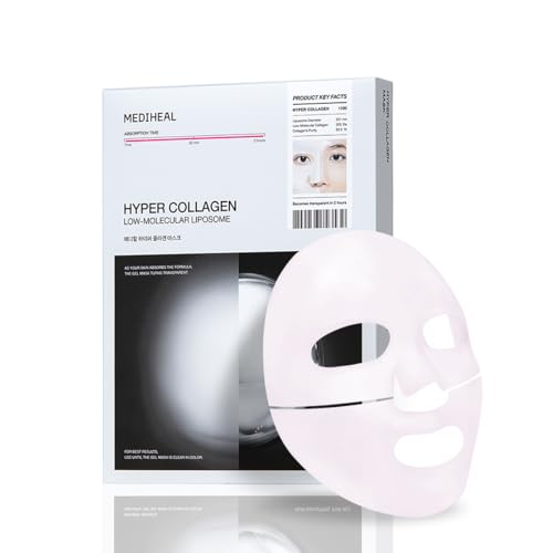 MEDIHEAL Hyper Collagen Mask (4 ea) for Plumping & Elasticity - Product Imagery