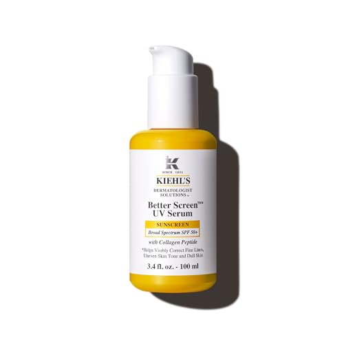 Kiehl's - Better Screen UV Serum SPF 50+ Facial Sunscreen, Collagen Peptide | Facial Sunscreen for Shielding UVA & UVB -