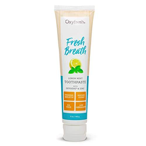 Oxyfresh Maximum Fresh Breath Lemon Mint Toothpaste - Clean - Product Imagery