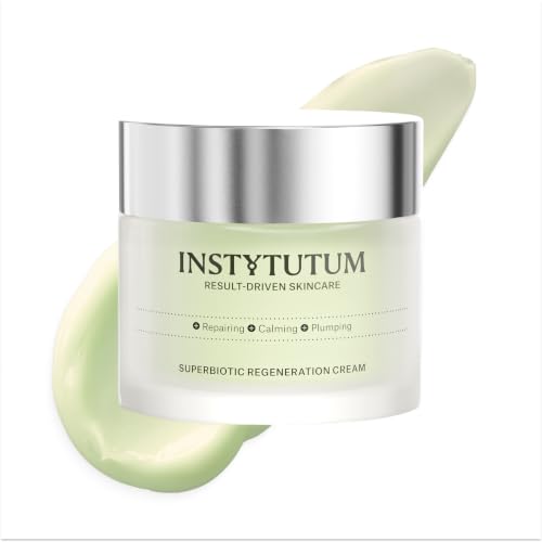 INSTYTUTUM SuperBiotic Face Cream - Ceramide Skin Barrier Moisturizer – Parfum free. Natural scent of Damask rose, Full 