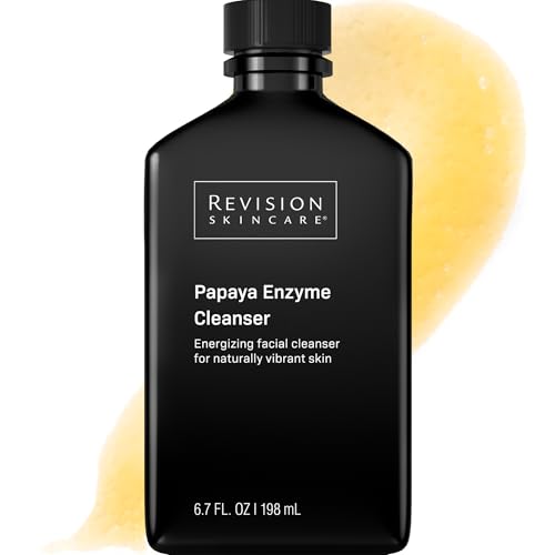 Revision Skincare Papaya Enzyme Cleanser, Energizing Facial Cleanser with Salicylic Acid, Soothing and Exfoliating