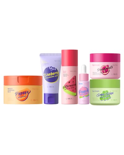 LAIKOU Fruit Skin Care, Skin Care Set with Papaya Makeup - Product Imagery