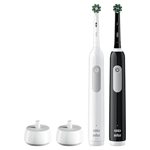 Oral-B Pro 1000 CrossAction Electric Toothbrush, Black and - Product Imagery