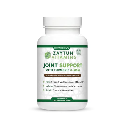 Zaytun Halal Joint Support with Turmeric + Glucosamine, Promotes - Product Imagery
