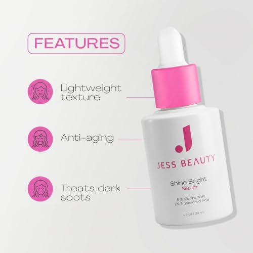 JESS BEAUTY | Shine Bright Serum | Niacinamide & Tranexamic Acid - Product Imagery