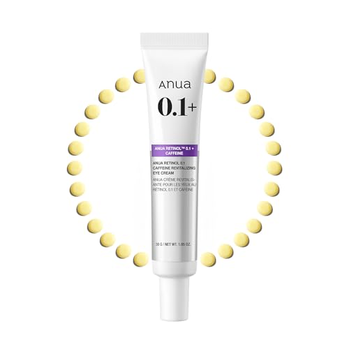 Anua Retinol 0.1 Caffeine Revitalizing Eye Cream, 1.05 fl oz - Product Imagery