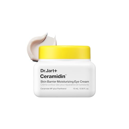 Dr.Jart+ Ceramidin Korean Eye Cream with Ceramides | Hydrates, Strengthens Skin Barrier, & Reduces Visible Puffiness | S