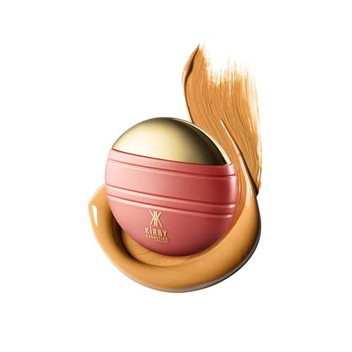 Kirby Kosmetics Konfident Glow Skin Tint – Caramel Confidence Hydrating Oil-Free Glass-Skin Foundation, Buildable Light-