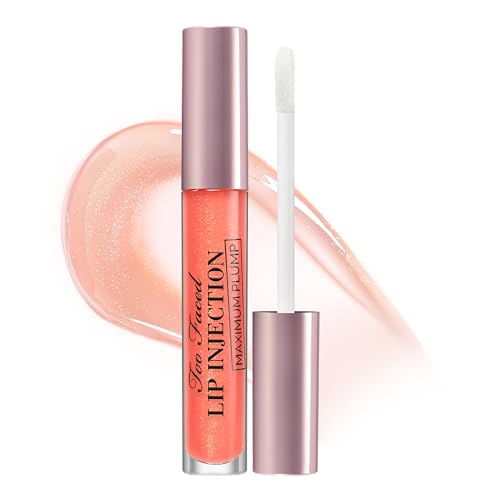 Too Faced Lip Injection Lip Plumper | Hydrating Lip Gloss for Fuller-Looking Lips | Original, Maximum Plump, Cooling Glo