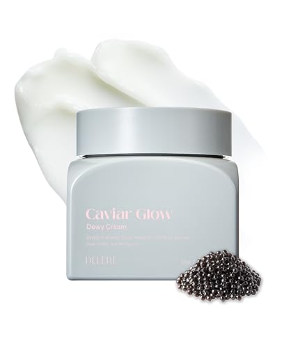 Delere Caviar Glow Dewy Cream, korean face moisturizer, Anti-Aging Skin Cream – Vanilla