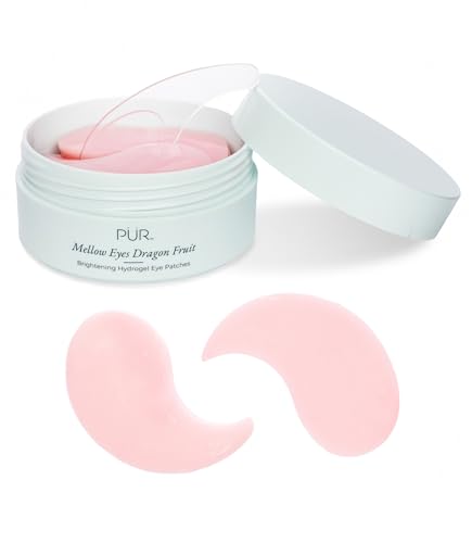 PÜR MINERALS Hydrogel Rejuvenating Under Eye Patches, Mellow Eyes - Hydrates, Plumps & Brightens Under Eye