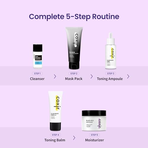 coxir Seoul Glow Korean Skincare Gift Set, 5-Step Routine - Product Imagery