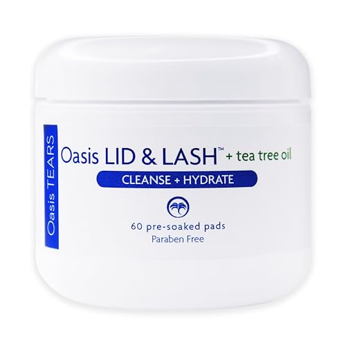 Oasis LID & LASH + Tea Tree Oil Eyelid Cleanser Wipes - 60 Count