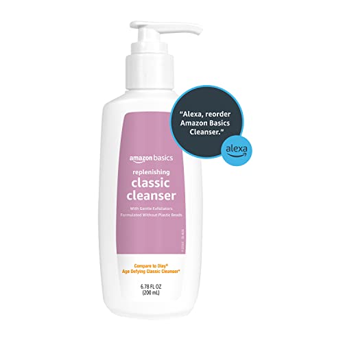 Amazon Basics Gentle Exfoliating Face Wash, Replenishing Daily - Product Imagery