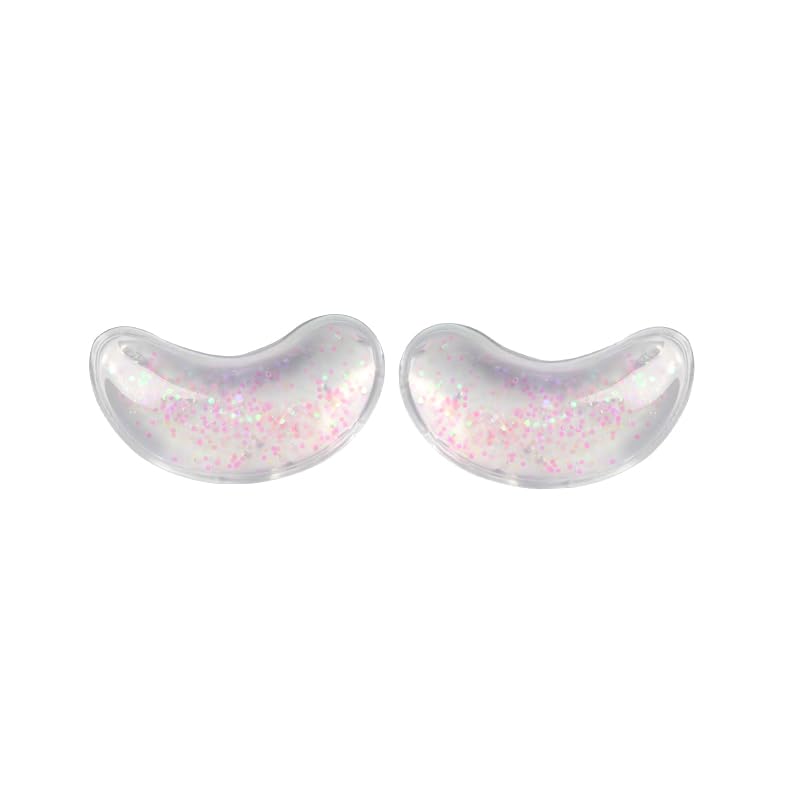 Reusable 8-pack gel eye pads for cooling, soothing relief of puffy eyes, dark circles, and eye bags, ideal as thermal compresses.