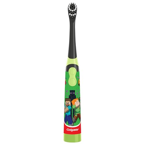 Colgate Kids Battery Powered Minecraft Toothbrush, Extra Soft - Product Imagery