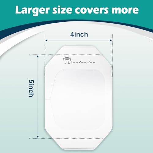 Transparent Film Dressing 4" x 4.75" Box of 30 - Waterproof - Product Imagery