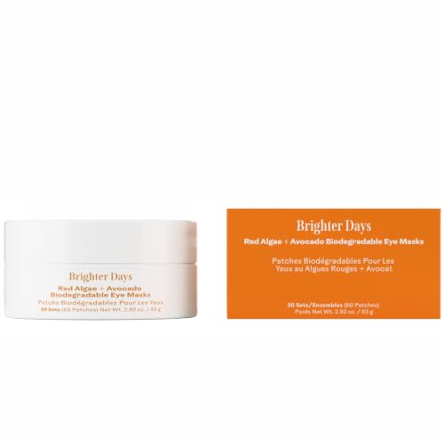 Three Ships - Brighter Days Red Algae + Avocado Eye Masks (30 Sets) – Paraben Free, Brighter Days