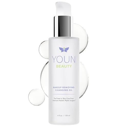 YOUN Beauty Makeup Remover Cleansing Oil, Hydrating Face Cleanser, 120 ml – Fragrance-Free