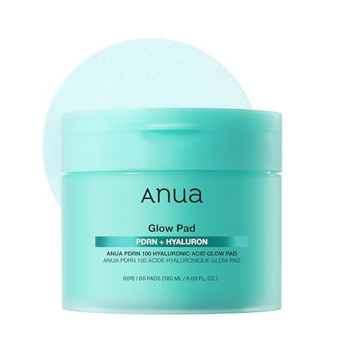 Anua PDRN 100 Hyaluronic Acid Toner Pad, 6.1 fl oz, 60 Count - Product Imagery