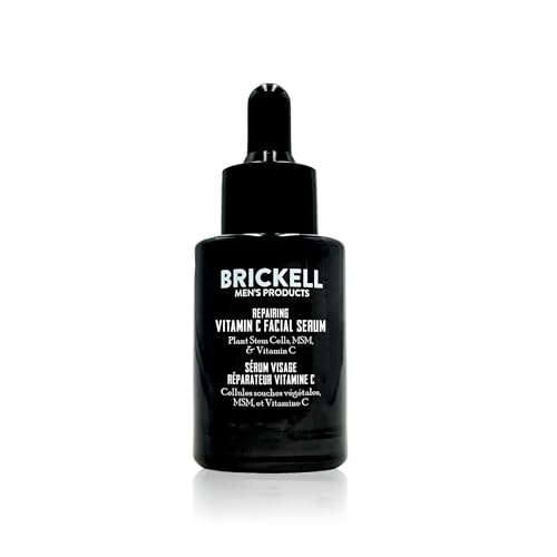 Brickell Men's Products Brickell Men's Anti Aging Serum For Face, Repairing Night Facial Serum for Men, With Vitamin C, 