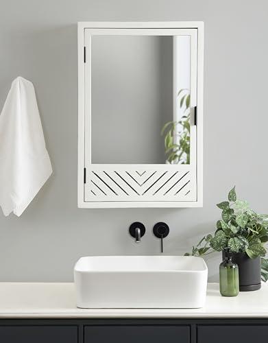 Kate and Laurel Mezzeta Decorative Modern Rectangle Bathroom - Product Imagery
