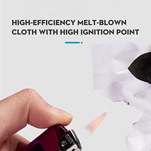 MSAAEX 50 Pcs Disposable 4-ply Non-woven Face Mask, Black Masks - Product Imagery